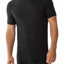Zimmerli Pureness 700 Shirt SS 700/1341/86 T-Shirt, Micromodal OEKO-TEX, Schwarz, Black