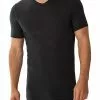 Zimmerli Pureness 700 Shirt VN SS 700/1346/86 T-Shirt, Micromodal- OEKO-TEX, Schwarz, Black