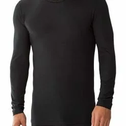 Zimmerli Pureness 700 Shirt LS 700/1350/86 Longsleeve, Micromodal OEKO-TEX, Schwarz, Black
