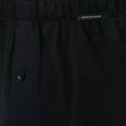 Schiesser Boxershorts 2er Pack 168446/000 Baumwolle, Schwarz gestreift, Schwarz -Wäsche Verkaufsshop 325564 norm3