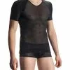 Olaf Benz RED1913 V-Neck reg. 108353/8000 T-Shirt, Mikrofaser, Schwarz, Black