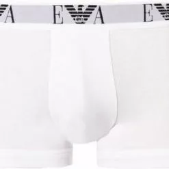 EMPORIO ARMANI Trunk 3-Pack 111357/CC715/56110 Trunks, Baumwoll-Stretch, Schwarz-nachtblau-weiß, Weiß-schwarz-marine -Wäsche Verkaufsshop 327160 norm2