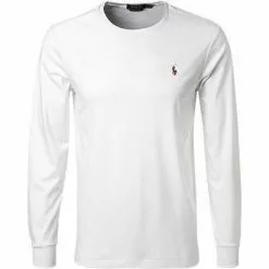Polo Ralph Lauren Longsleeve 710760/002 Custom Slim Fit, Baumwolle, Weiß