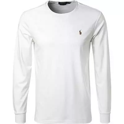 Polo Ralph Lauren Longsleeve 710760/002 Custom Slim Fit, Baumwolle, Weiß 1 Polo Ralph Lauren Longsleeve 710760/002 Custom Slim Fit, Baumwolle, Weiß