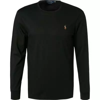 Polo Ralph Lauren Longsleeve 710760/001 Custom Slim Fit, Baumwolle, Schwarz 1 Polo Ralph Lauren Longsleeve 710760/001 Custom Slim Fit, Baumwolle, Schwarz