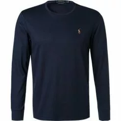 Polo Ralph Lauren Longsleeve 710760/003 Custom Slim Fit, Baumwolle, Marineblau, Navy