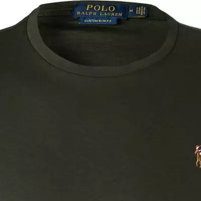 Polo Ralph Lauren Longsleeve 710760/005 Custom Slim Fit, Baumwolle, Olivgrün, Olive 2 Polo Ralph Lauren Longsleeve 710760/005 Custom Slim Fit, Baumwolle, Olivgrün, Olive – Bild 2