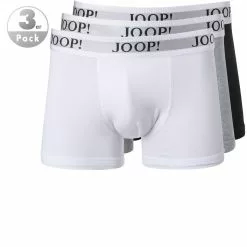 JOOP! Boxer Shorts 3er Pack 30018468/970 Trunks, Baumwolle, Weiß-grau-schwarz