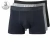 JOOP! Boxer Shorts 3er Pack 30018463/960 Trunks, Baumwolle, Dunkelblau, Nachtblau-grau-schwarz