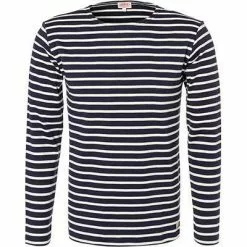 Armor lux T-Shirt 02297/429 Longsleeve, Regular Fit, Baumwolle, Dunkelblau-natur gestreift, Dunkelblau-natur