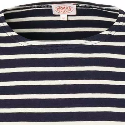 Armor lux T-Shirt 02297/429 Longsleeve, Regular Fit, Baumwolle, Dunkelblau-natur gestreift, Dunkelblau-natur 2 Armor lux T-Shirt 02297/429 Longsleeve, Regular Fit, Baumwolle, Dunkelblau-natur gestreift, Dunkelblau-natur – Bild 2