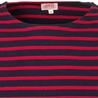 Armor lux T-Shirt 02297/455 Longsleeve, Regular Fit, Baumwolle, Dunkelblau-rot gestreift, Dunkelblau-dunkelrot 2 Armor lux T-Shirt 02297/455 Longsleeve, Regular Fit, Baumwolle, Dunkelblau-rot gestreift, Dunkelblau-dunkelrot – Bild 2