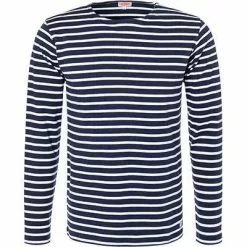 Armor lux T-Shirt 02297/600 Longsleeve, Regular Fit, Baumwolle, Dunkelblau-weiß gestreift, Dunkelblau-weiß