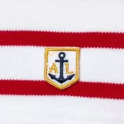 Armor lux T-Shirt 02297/320 Longsleeve, Regular Fit, Baumwolle, Rot-weiß gestreift, Weiß-dunkelrot -Wäsche Verkaufsshop 330389 norm3