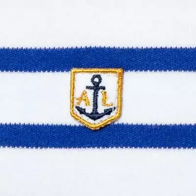 Armor lux T-Shirt 02297/DW5 Longsleeve, Regular Fit, Baumwolle, Mittelblau-weiß gestreift, Weiß-sternblau 3 Armor lux T-Shirt 02297/DW5 Longsleeve, Regular Fit, Baumwolle, Mittelblau-weiß gestreift, Weiß-sternblau – Bild 3