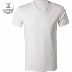 JOOP! T-Shirt 2er Pack 30018464/100 Baumwoll-Stretch, Weiß