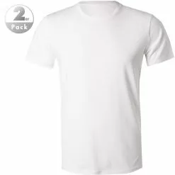 JOOP! T-Shirt 2er Pack 30018465/100 Baumwoll-Stretch, Weiß