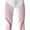 UYN Sport Pants U100018/T020 Funktionspants, Mikrofaser, Weiß, Weiß-rot