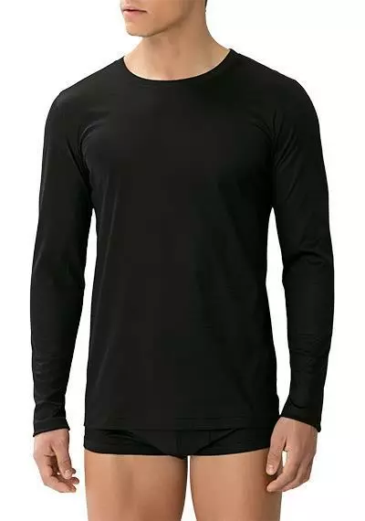 Zimmerli Sea Island 286 T-Shirt 286/1443/86 Longsleeve, Sea Island Baumwolle, Schwarz 1 Zimmerli Sea Island 286 T-Shirt 286/1443/86 Longsleeve, Sea Island Baumwolle, Schwarz