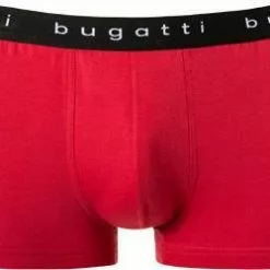 bugatti Boxer Briefs 3er Pack 50148/6061/421 Trunks, Baumwolle, Rot-navy-hellgrau, Rot-grau-dunkelblau -Wäsche Verkaufsshop 337435 norm2