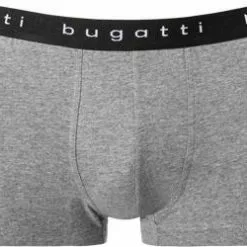 bugatti Boxer Briefs 3er Pack 50148/6061/821 Trunks, Baumwolle, Schwarz-weiß-hellgrau, Weiß-grau-schwarz -Wäsche Verkaufsshop 337436 norm2
