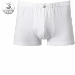 bugatti Pants 3er Pack 50150/6061/110 Trunks, Baumwolle, Weiß