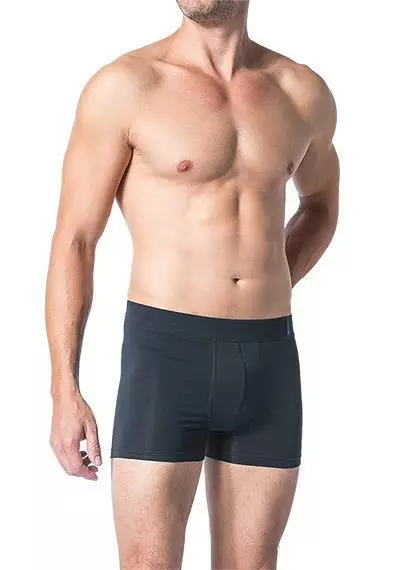 Schiesser Long Life Soft Shorts 155632/001 Trunk, Baumwoll-Stretch, Nachtblau, Blau-schwarz 1 Schiesser Long Life Soft Shorts 155632/001 Trunk, Baumwoll-Stretch, Nachtblau, Blau-schwarz