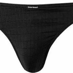 bruno banani String Check Line 2.0 2204-2165/0125 Mikrofaser, Schwarz