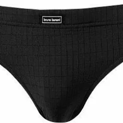 bruno banani Sportslip Check Line 2203-2165/0125 Mikrofaser, Schwarz