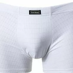bruno banani Shorts Check Line 2.0 2201-2165/1612 Trunk, Mikrofaser, Weiß