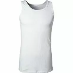 bruno banani Sportshirt Rib Made 2204-2163/0001 Tanktop, Mikrofaser, Weiß