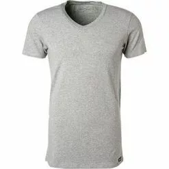 bruno banani V-Shirt Infinity 2205-2162/0103 T-Shirt, Baumwolle-Modal, Grau meliert, Graumelange