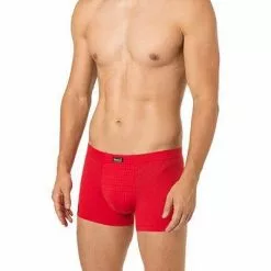 bruno banani Shorts Check Line 2.0 2201-2165/1070 Trunk, Mikrofaser, Rot