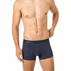 HOM Boxer Briefs Max 401914/00RA Trunk, Mikrofaser, Navy gemustert, Navy