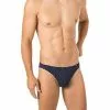 HOM Comfort Micro Briefs Max 401912/00RA Slip, Mikrofaser, Dunkelblau gemustert, Navy