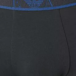 EMPORIO ARMANI Trunks 3er Pack 111357/0A715/70735 Baumwoll-Stretch, Blau-navy -Wäsche Verkaufsshop 354185 norm5