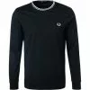 Fred Perry T-Shirt M9602/102 Longsleeve, Baumwolle, Schwarz