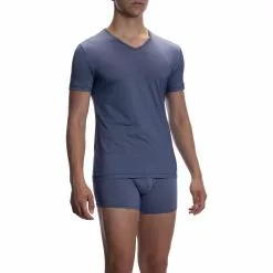 Olaf Benz RED2067 V-Neck regular 108785/4019 T-Shirt, Mikrofaser, Nachtblau