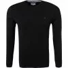 TOMMY JEANS T-Shirt DM0DM04409/078 Longsleeve, Bio Baumwolle, Schwarz