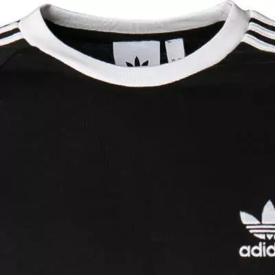 adidas ORIGINALS 3-Stripes Ls black GN3478 Longsleeve, Baumwolle, Schwarz 3 adidas ORIGINALS 3-Stripes Ls black GN3478 Longsleeve, Baumwolle, Schwarz – Bild 3