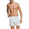 Schiesser Boxershorts 2er Pack 174002/908 Baumwolle, Weiß-nachtblau, Schwarz-blau