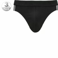 Schiesser Rio-Slips 3er Pack 173815/000 Baumwoll-Stretch, Schwarz