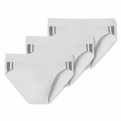Schiesser Rio-Slips 3er Pack 173815/100 Baumwoll-Stretch, Weiß -Wäsche Verkaufsshop 362264 norm4