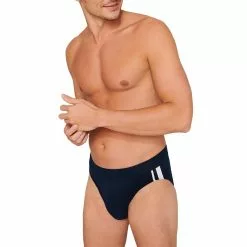 Schiesser Rio-Slips 3er Pack 173815/904 Baumwoll-Stretch, Blau-schwarz, Multicolor