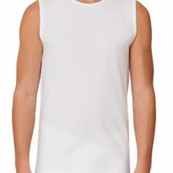 Schiesser Tank Top 2er Pack 173980/100 Tanktops, Baumwoll-Stretch, Weiß -Wäsche Verkaufsshop 362283 norm2