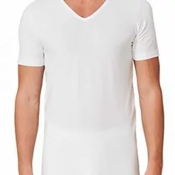 Schiesser T-Shirt 2er Pack 173982/100 T-Shirts, Baumwoll-Stretch, Weiß -Wäsche Verkaufsshop 362299 norm2