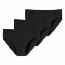 Schiesser Supermini 3er Pack 173987/000 Slips, Baumwoll-Stretch, Schwarz -Wäsche Verkaufsshop 362331 norm4
