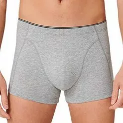 Schiesser Shorts 174004/202 Trunk, Baumwolle, Grau -Wäsche Verkaufsshop 362339 norm2