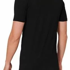 Schiesser T-Shirt 2er Pack 174997/000 T-Shirts, Baumwolle, Schwarz -Wäsche Verkaufsshop 362341 norm3