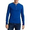 Schiesser Revival Karl-Heinz Henley 1/1 172123/824 Longsleeve, Baumwolle, Indigo